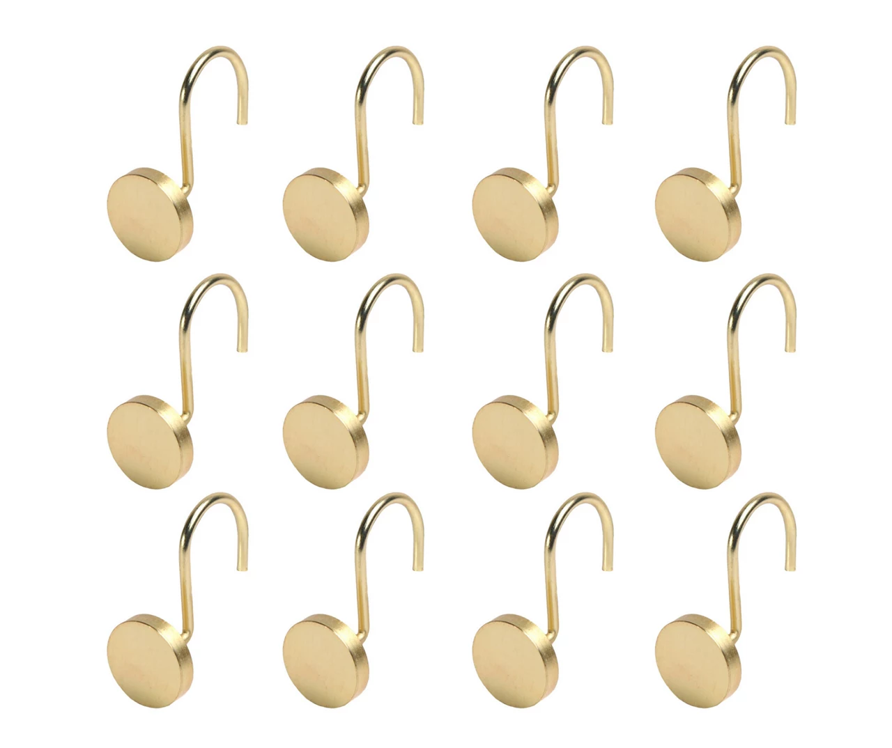 Kenney Resort Portfolio Maldives Shower Curtain Hooks, 12-Pack 1 Kenney Resort Portfolio Maldives Shower Curtain Hooks, 12-Pack