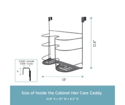 Black Hair Accessory Hanging Cabinet Caddy 7 Black Hair Accessory Hanging Cabinet Caddy -Cuisinart Store 810587997 3