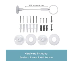 White 36" X 36" L-Shape Permanent Shower Curtain Rod -Cuisinart Store 810588006 5