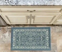 Jay Blue & Cream Geometric Kitchen Rug, (30" X 18") -Cuisinart Store 810591258 1