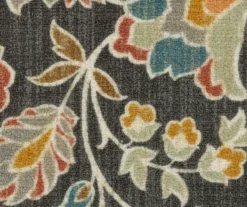 Mynah Gray & Mustard Floral Kitchen Rug, (30" X 18") -Cuisinart Store 810591331 3