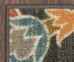Mynah Gray & Mustard Floral Kitchen Rug, (30" X 18") -Cuisinart Store 810591331 5