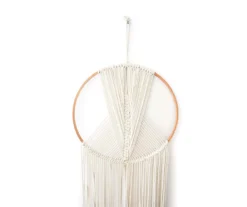 White & Brown Macrame Wall Hoop Decor 5 White & Brown Macrame Wall Hoop Decor -Cuisinart Store 810591472 A8 3