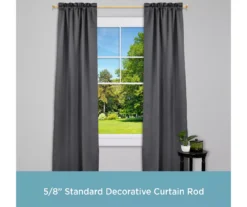 Augusta Burnished Brass 5/8" Curtain Rod, (30"-84") -Cuisinart Store 810591621 2