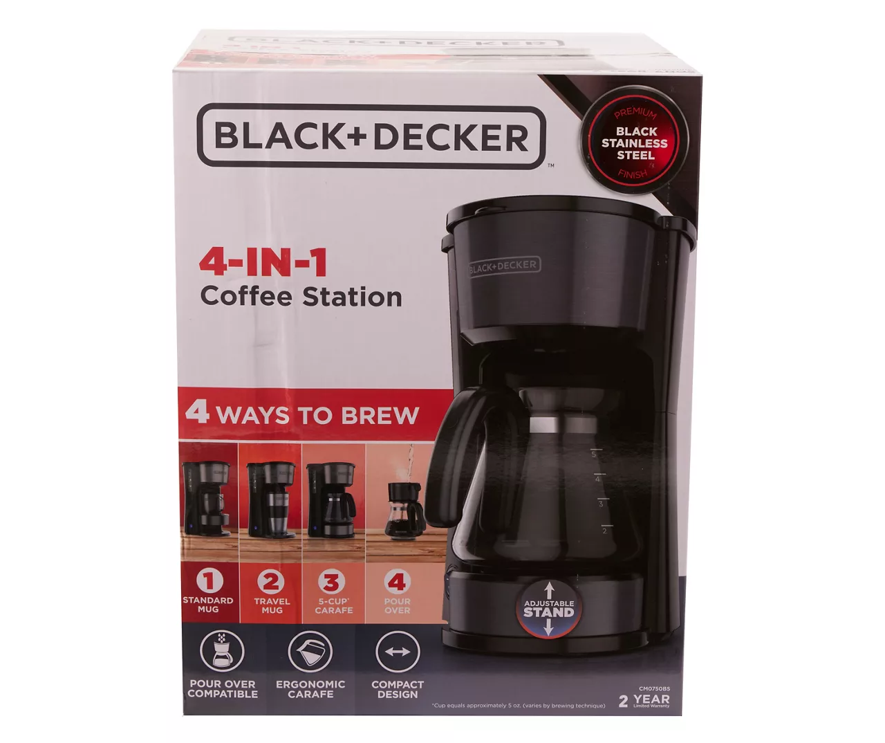 Black & Decker Black 4-in-1 Coffee Station 1 Black & Decker Black 4-in-1 Coffee Station