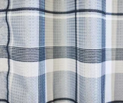 Sutton Gray Plaid Polyester Shower Curtain Set 5 Sutton Gray Plaid Polyester Shower Curtain Set -Cuisinart Store 810591967 A8 2