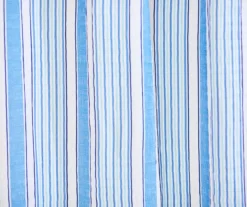 Darham Blue & White Stripe Polyester Shower Curtain Set 5 Darham Blue & White Stripe Polyester Shower Curtain Set -Cuisinart Store 810591968 A8 2