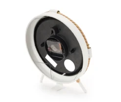 Grecian Getaway White & Tan Rope-Accent Mini Clock -Cuisinart Store 810592575 A8 3