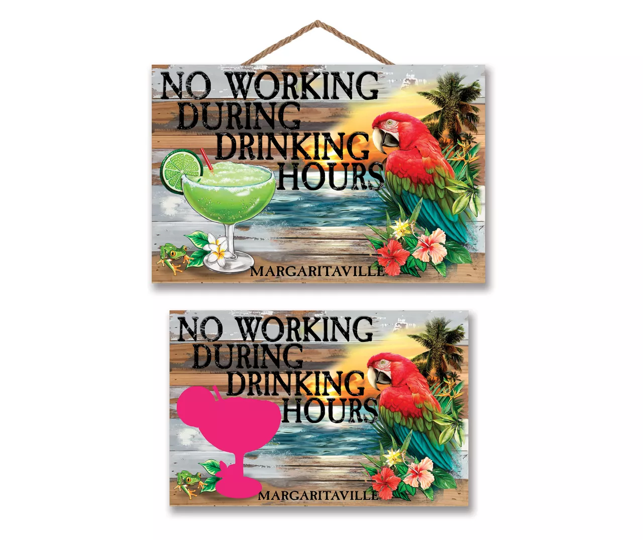 "No Working Red, Blue & Green Parrot Hanging Plaque 1 "No Working Red, Blue & Green Parrot Hanging Plaque