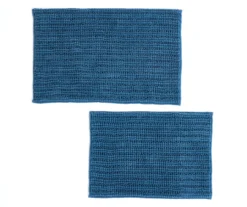 Tapestry Blue 2-Piece Bath Rug Set