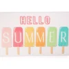"Hello Summer" White & Multi-Color Ice Pop Cloudstep Mat