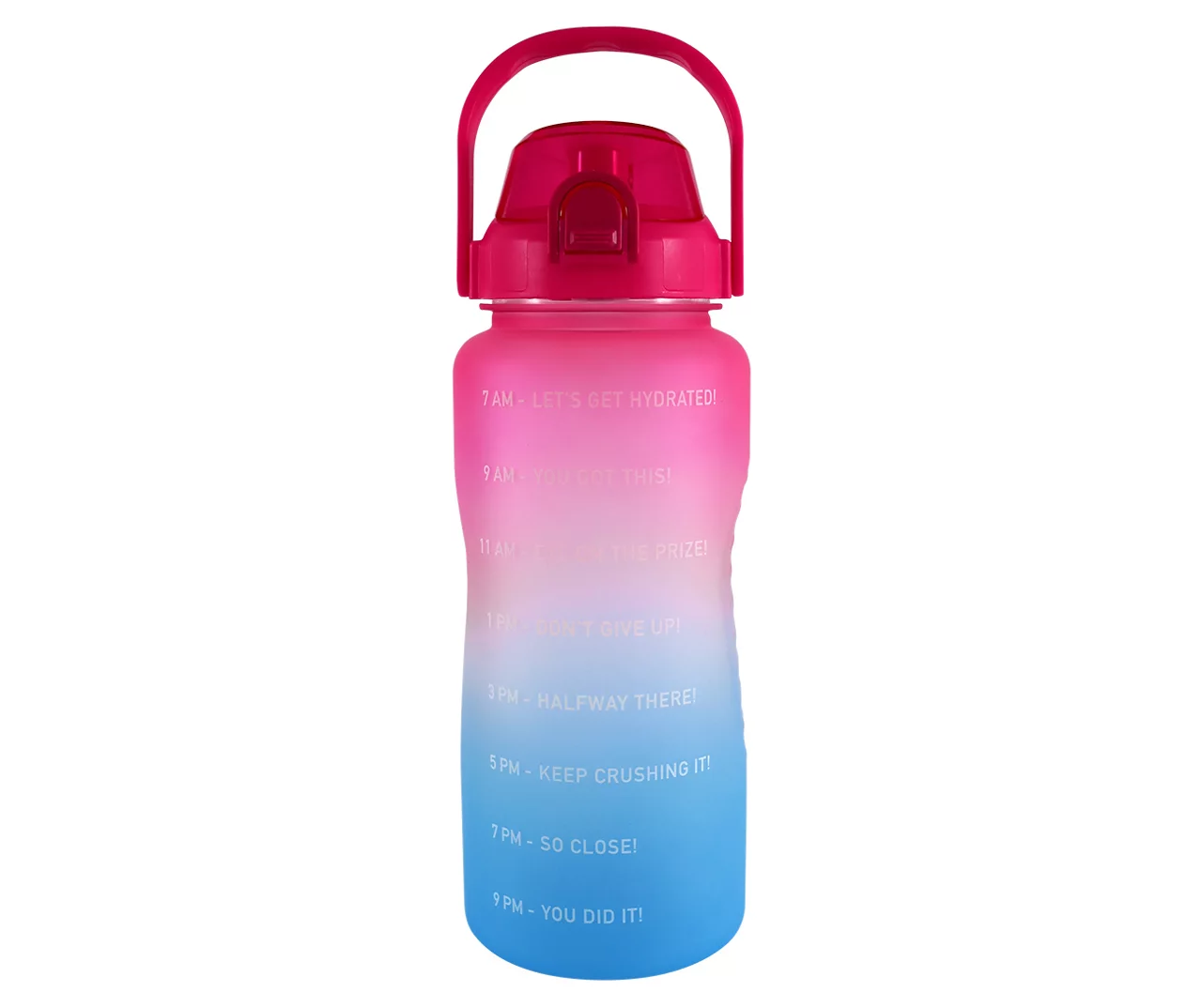 Ombre Motivational Soft Touch Water Bottle, 64 Oz. 5 Ombre Motivational Soft Touch Water Bottle, 64 Oz. - Image 5