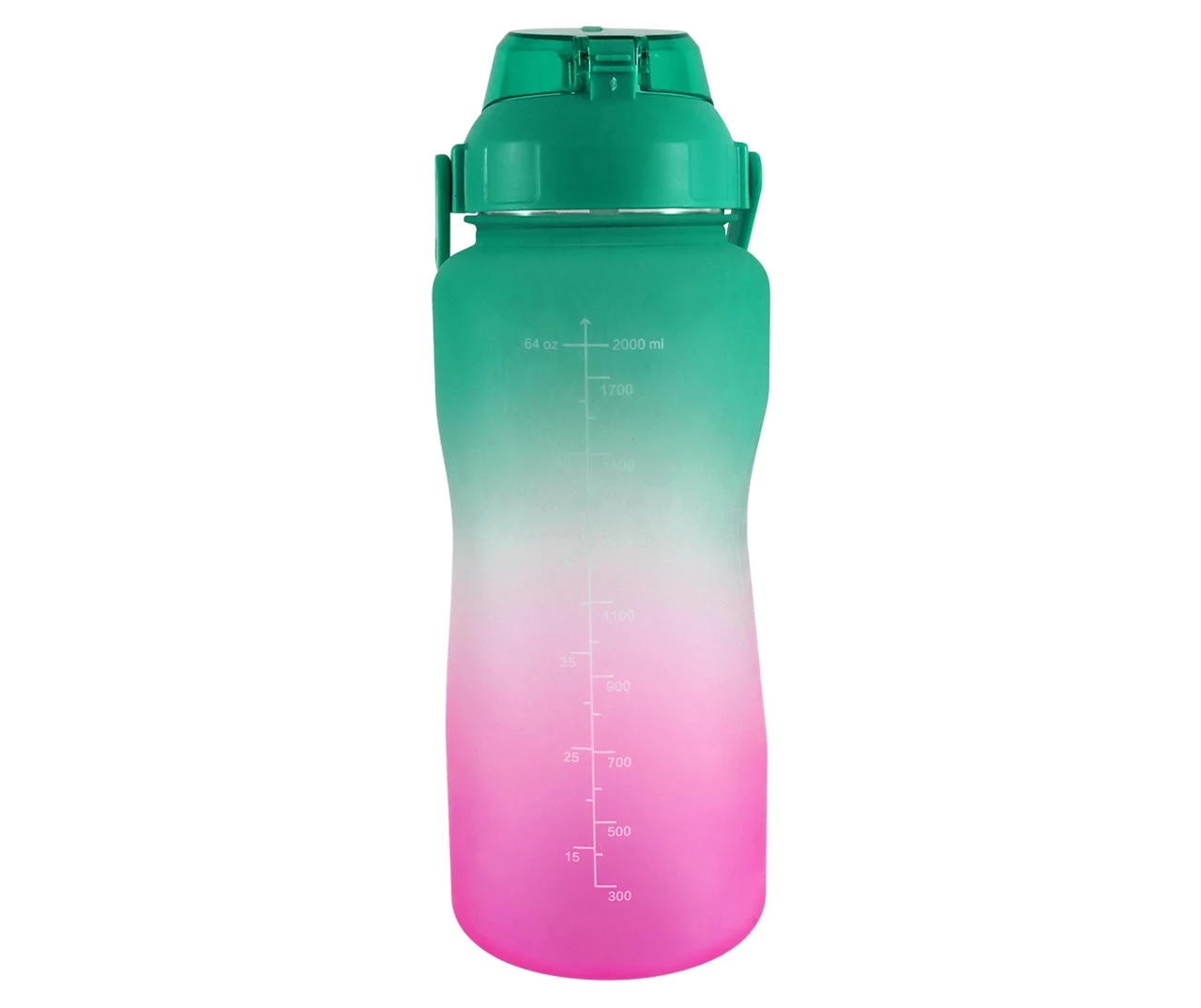 Ombre Motivational Soft Touch Water Bottle, 64 Oz. 4 Ombre Motivational Soft Touch Water Bottle, 64 Oz. - Image 4