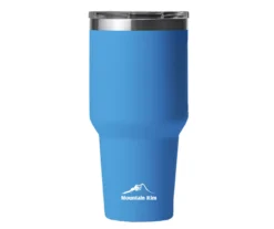 Mountain Rim Blue Stainless Steel Travel Tumbler, 40 Oz.