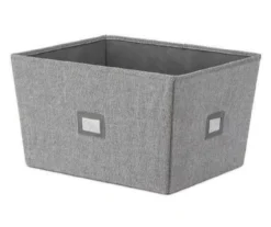 Charcoal Storage Tote With Label, (17")