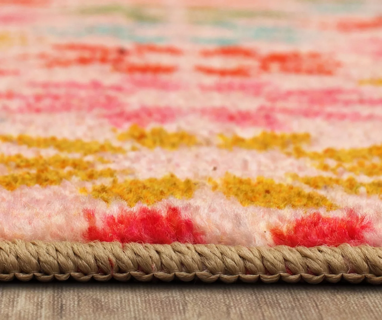 Enchanted Floral Pink & Multi-Color Area Rug, (5' X 8') 6 Enchanted Floral Pink & Multi-Color Area Rug, (5' X 8') - Image 6