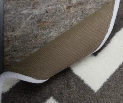 Little Lady Bug Red & Gray Zigzag Stripe Area Rug, (5' X 8') -Cuisinart Store 810599750 A8 2