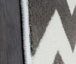 Little Lady Bug Red & Gray Zigzag Stripe Area Rug, (5' X 8') -Cuisinart Store 810599750 A8 4