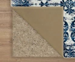 Portgate Cream & Blue Medallion Area Rug, (2' X 8') -Cuisinart Store 810599763 A8 2