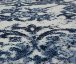 Portgate Cream & Blue Medallion Area Rug, (2' X 8') -Cuisinart Store 810599763 A8 3