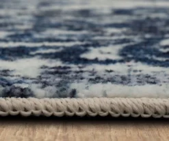 Portgate Cream & Blue Medallion Area Rug, (2' X 8') -Cuisinart Store 810599763 A8 4