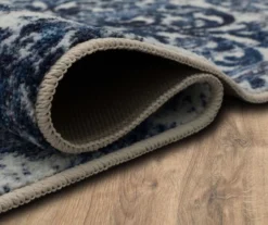 Portgate Cream & Blue Medallion Area Rug, (2' X 8') -Cuisinart Store 810599763 A8 5