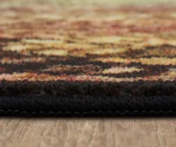 Joliet Sunset & Black Floral Mandala Area Rug, (2' X 8') -Cuisinart Store 810599780 A8 4