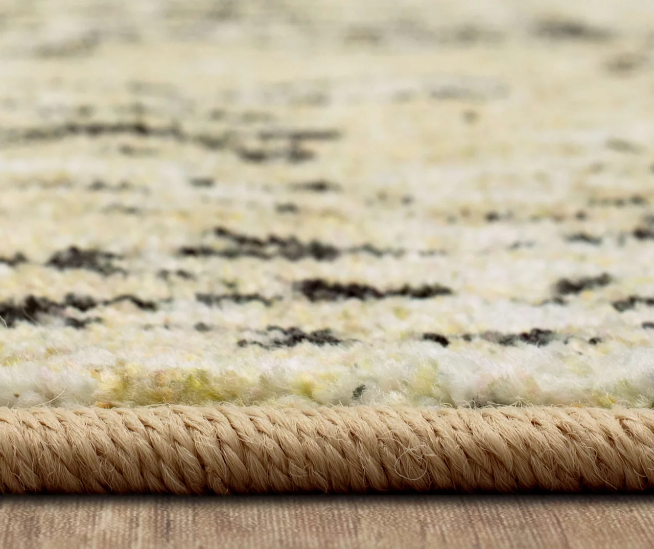 Prale Beige & Black Geometric Area Rug, (2' X 6') 5 Prale Beige & Black Geometric Area Rug, (2' X 6') - Image 5