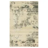 Prale Beige & Black Geometric Area Rug, (4' X 6')