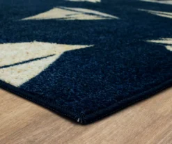 Navy & Beige Sailboats Area Rug, (5' X 8') -Cuisinart Store 810599834 A8 1