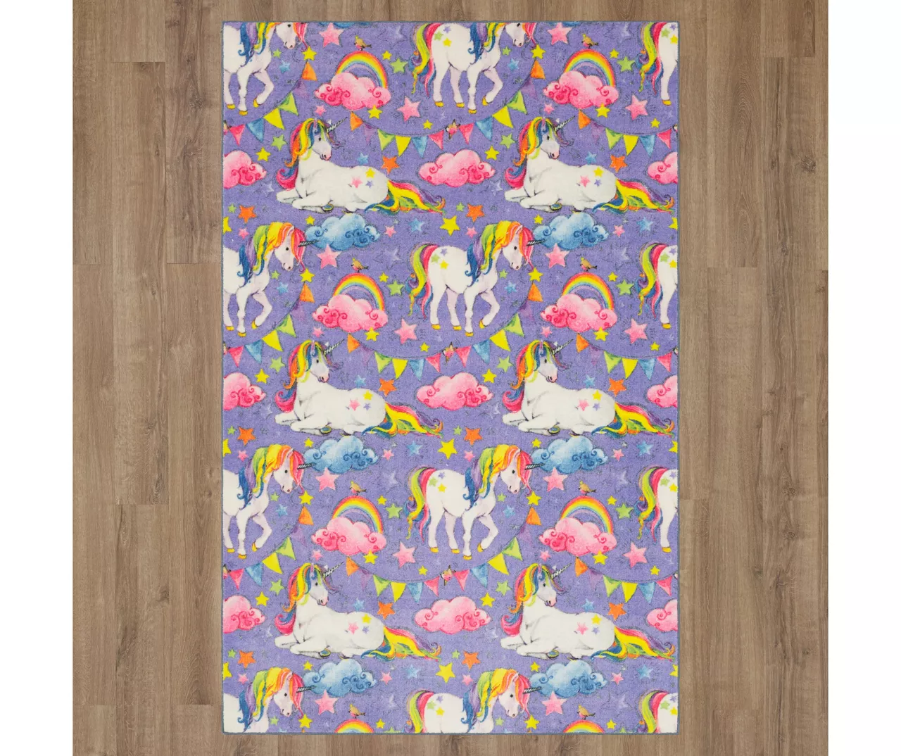 Unicorn Wish Purple Multi-Color Area Rug, (5' X 8') 3 Unicorn Wish Purple Multi-Color Area Rug, (5' X 8') - Image 3