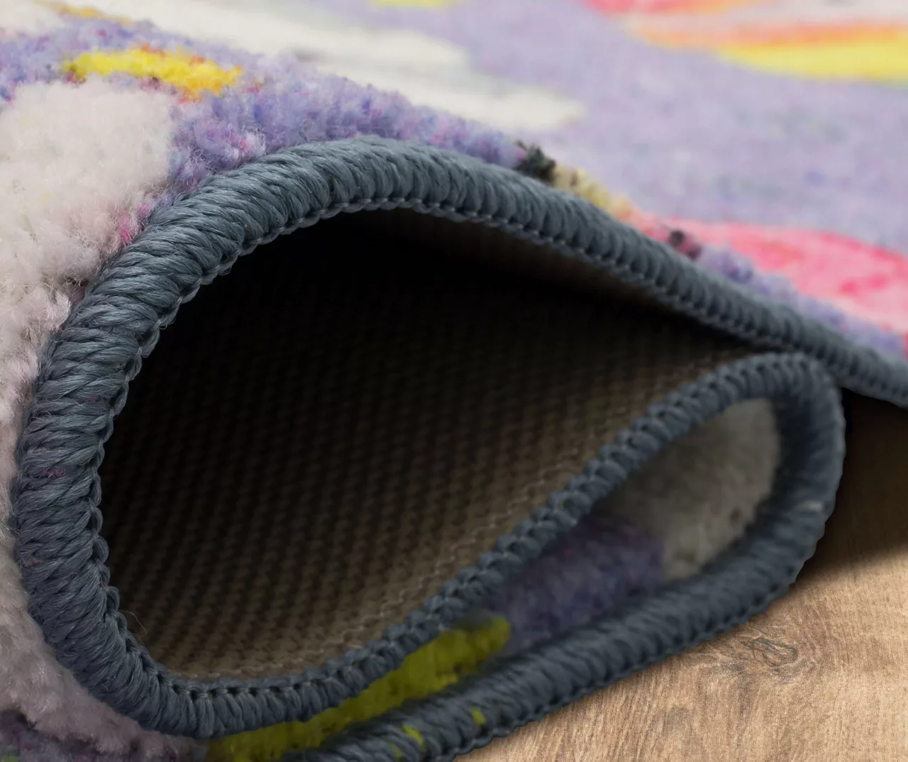 Unicorn Wish Purple Multi-Color Area Rug, (5' X 8') 9 Unicorn Wish Purple Multi-Color Area Rug, (5' X 8') - Image 9