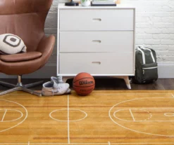 Mohawk Brown & White Basketball Court Area Rug -Cuisinart Store 810599847 A0 3