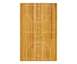 Mohawk Brown & White Basketball Court Area Rug -Cuisinart Store 810599849 A0 1