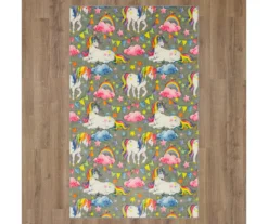 Mohawk Unicorn Wish Gray Multi-Color Area Rug 30 Mohawk Unicorn Wish Gray Multi-Color Area Rug -Cuisinart Store 810599887 A0 2