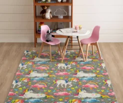 Mohawk Unicorn Wish Gray Multi-Color Area Rug 31 Mohawk Unicorn Wish Gray Multi-Color Area Rug -Cuisinart Store 810599887 A0 3
