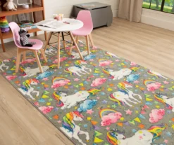 Mohawk Unicorn Wish Gray Multi-Color Area Rug 33 Mohawk Unicorn Wish Gray Multi-Color Area Rug -Cuisinart Store 810599887 A0 4