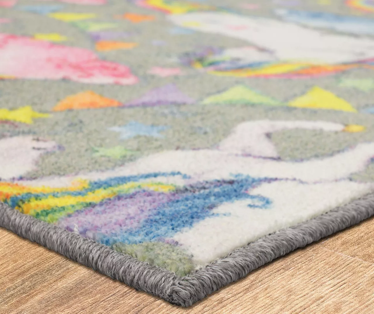 Mohawk Unicorn Wish Gray Multi-Color Area Rug 9 Mohawk Unicorn Wish Gray Multi-Color Area Rug - Image 9