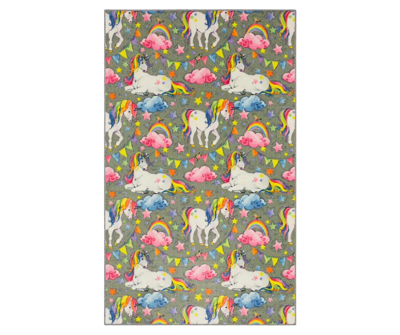 Mohawk Unicorn Wish Gray Multi-Color Area Rug 3 Mohawk Unicorn Wish Gray Multi-Color Area Rug - Image 3