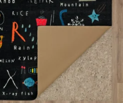 ABC Letters Black Multi-Color Area Rug, (5' X 8') 11 ABC Letters Black Multi-Color Area Rug, (5' X 8') -Cuisinart Store 810599895 A8 2