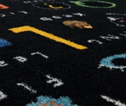 ABC Letters Black Multi-Color Area Rug, (5' X 8') 13 ABC Letters Black Multi-Color Area Rug, (5' X 8') -Cuisinart Store 810599895 A8 3