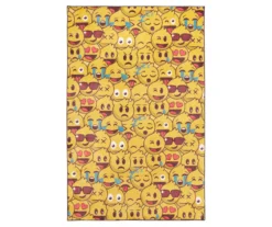 Mohawk Emoji Play Yellow Area Rug