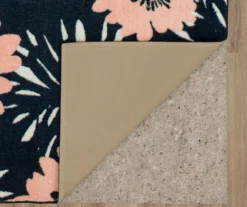 Flower Burst Navy & Peach Area Rug, (8' X 10') -Cuisinart Store 810599901 A8 2