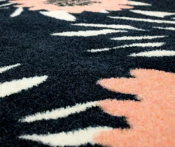 Flower Burst Navy & Peach Area Rug, (8' X 10') -Cuisinart Store 810599901 A8 3