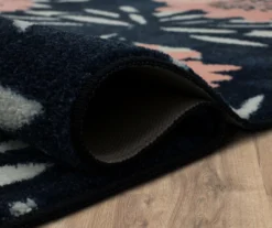 Flower Burst Navy & Peach Area Rug, (8' X 10') -Cuisinart Store 810599901 A8 5