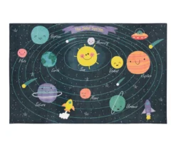 Mohawk Navy & Multi-Color Planetary System Area Rug