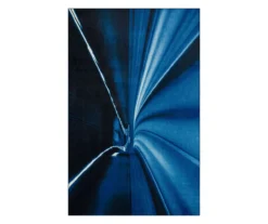 Hyperspace Navy Abstract Area Rug, (3' 4" X 5')