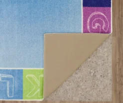 Blue & Rainbow Alphabet Border Area Rug, (5' X 8') 9 Blue & Rainbow Alphabet Border Area Rug, (5' X 8') -Cuisinart Store 810599927 A8 2