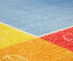 Blue & Rainbow Alphabet Border Area Rug, (5' X 8') 11 Blue & Rainbow Alphabet Border Area Rug, (5' X 8') -Cuisinart Store 810599927 A8 3