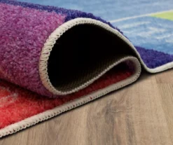 Blue & Rainbow Alphabet Border Area Rug, (5' X 8') 13 Blue & Rainbow Alphabet Border Area Rug, (5' X 8') -Cuisinart Store 810599927 A8 5